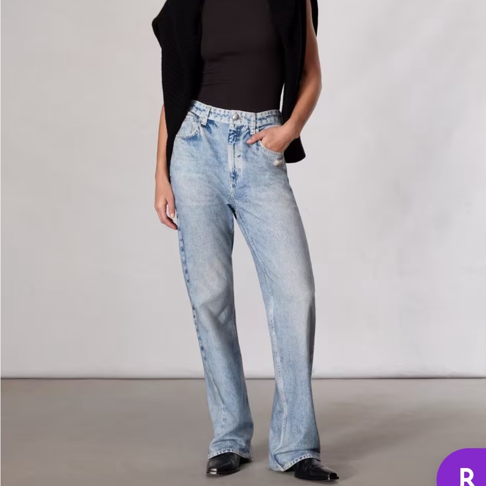 rag & bone Miramar Shea Relaxed Straight Pants - Riverly